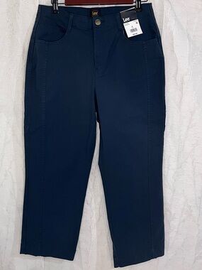 Size 8 Lee Women's Charcoal Cropped Capri 23”
